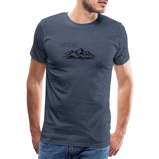 HERREN SHIRT - HEIDEL(BERG)ER TRANSPARENT - Blau meliert