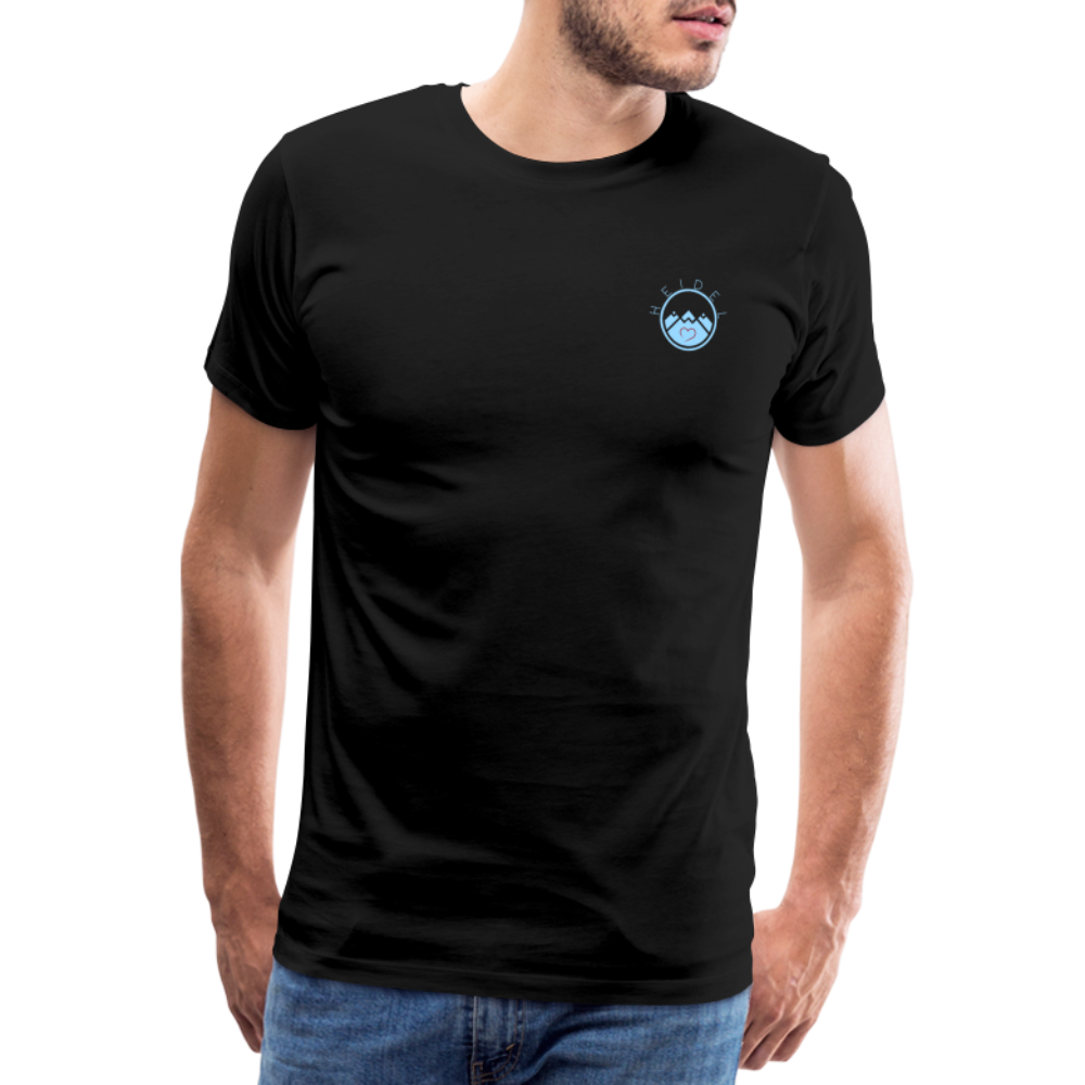 HERREN SHIRT - HEIDELBERGER SCHLOSS (DESIGN HINTEN) DARK - Schwarz