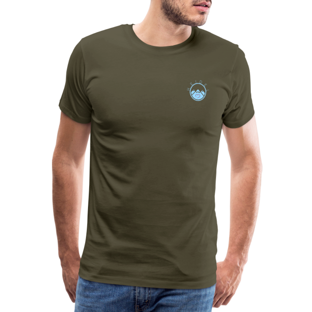 HERREN SHIRT - HEIDELBERGER SCHLOSS (DESIGN HINTEN) DARK - Khaki