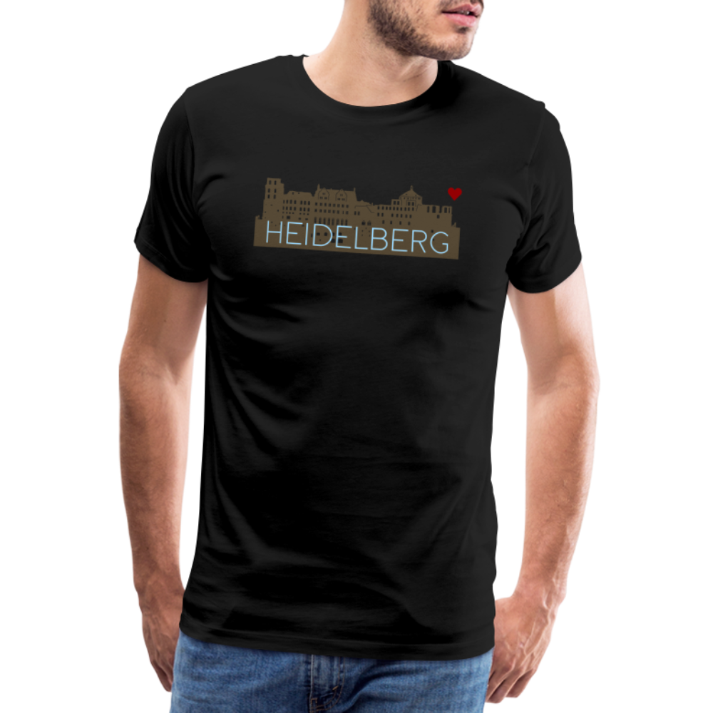 HERREN SHIRT - HEIDELBERGER SCHLOSS DARK - Schwarz