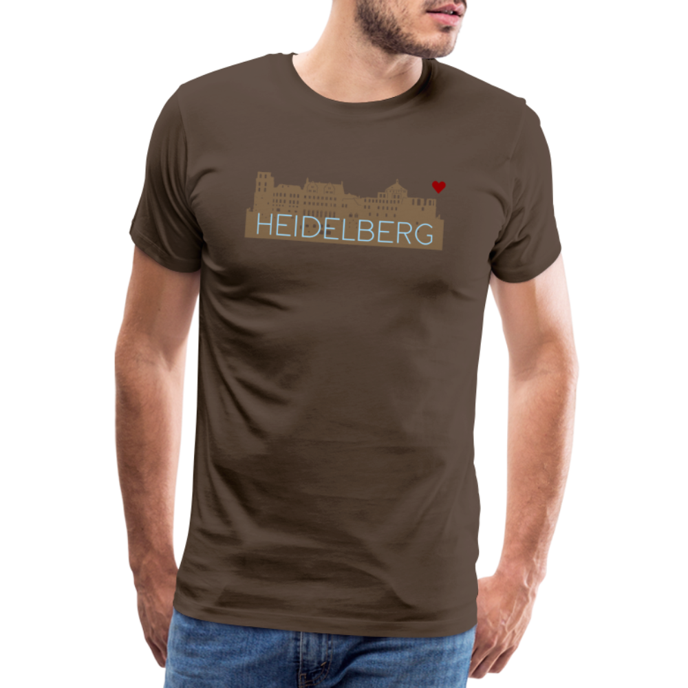 HERREN SHIRT - HEIDELBERGER SCHLOSS DARK - Edelbraun