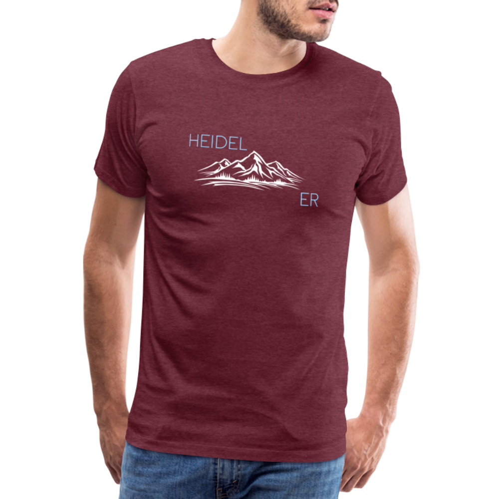HERREN SHIRT - HEIDEL(BERG)ER DARK - Bordeauxrot meliert