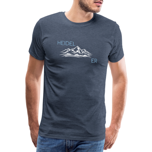 HERREN SHIRT - HEIDEL(BERG)ER DARK - Blau meliert