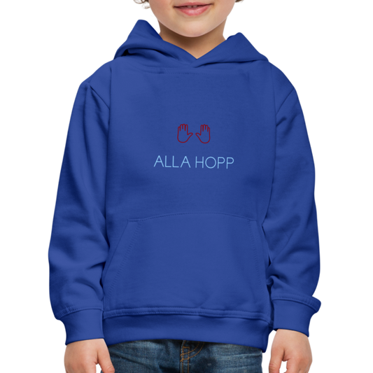 KINDER PREMIUM HOODIE - ALLA HOPP DARK - Royalblau