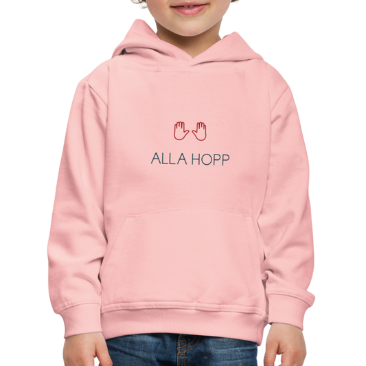KINDER PREMIUM HOODIE - ALLA HOPP TRANSPARENT - Kristallrosa