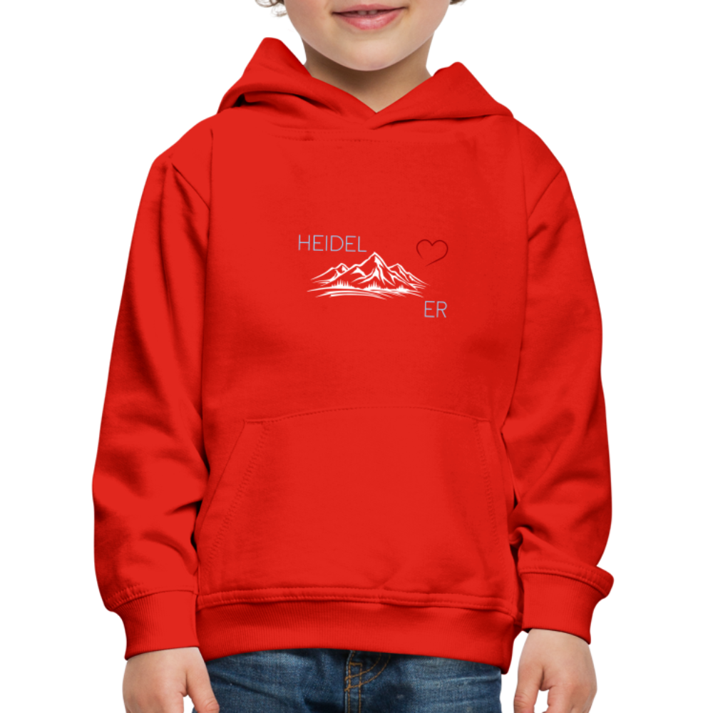 KINDER PREMIUM HOODIE - HEIDEL(BERG)ER DARK - Rot