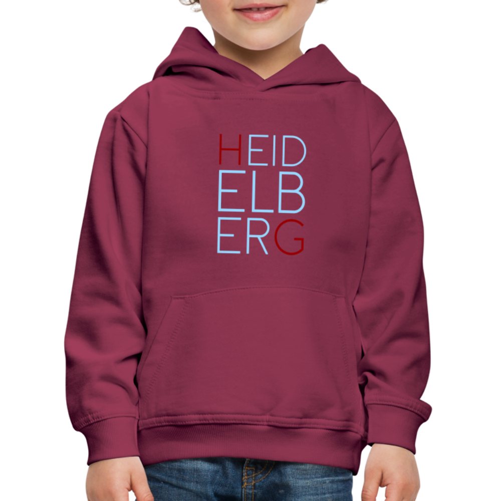 KINDER PREMIUM HOODIE - HEIDELBERG DARK - Bordeaux