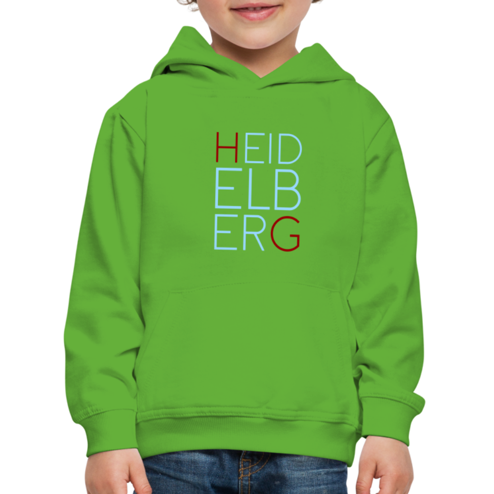 KINDER PREMIUM HOODIE - HEIDELBERG DARK - Hellgrün