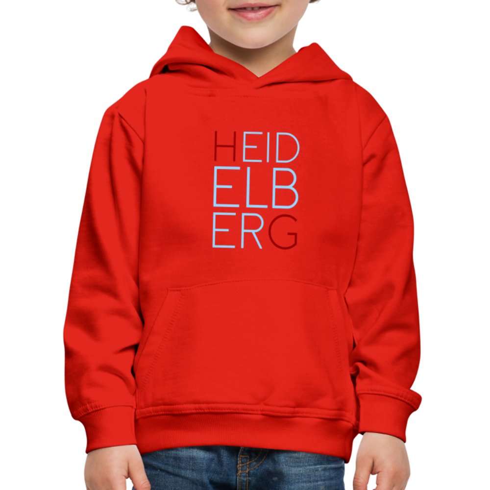 KINDER PREMIUM HOODIE - HEIDELBERG DARK - Rot