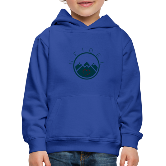 KINDER PREMIUM HOODIE - HEIDELSTORE TRANSPARENT - Royalblau