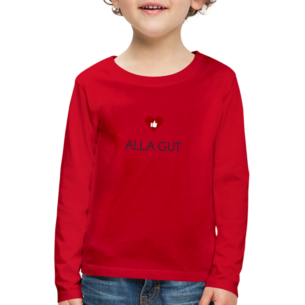 KINDER PREMIUM LANGARM SHIRT - ALLA GUT TRANSPARENT - Rot