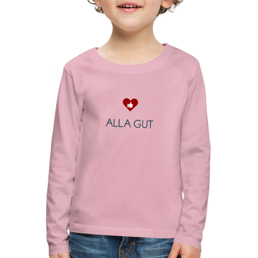 KINDER PREMIUM LANGARM SHIRT - ALLA GUT TRANSPARENT - Hellrosa