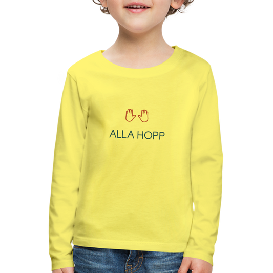 KINDER PREMIUM LANGARM SHIRT - ALLA HOPP TRANSPARENT - Gelb