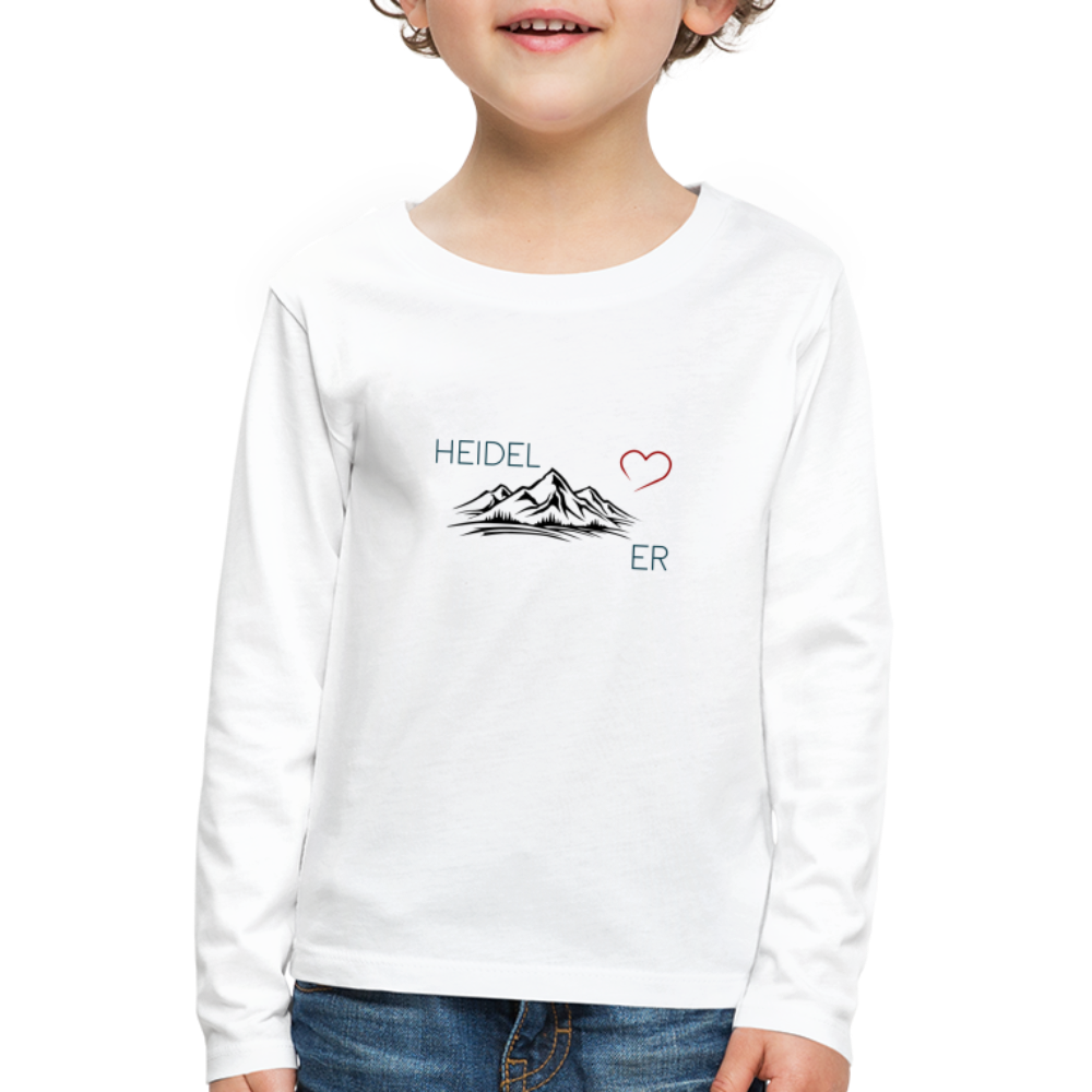 KINDER PREMIUM LANGARM-SHIRT - HEIDEL(BERG)ER TRANSPARENT - Weiß