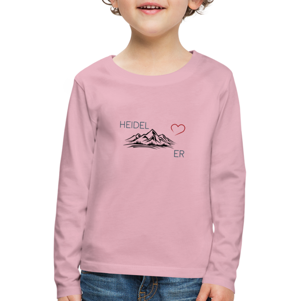 KINDER PREMIUM LANGARM-SHIRT - HEIDEL(BERG)ER TRANSPARENT - Hellrosa