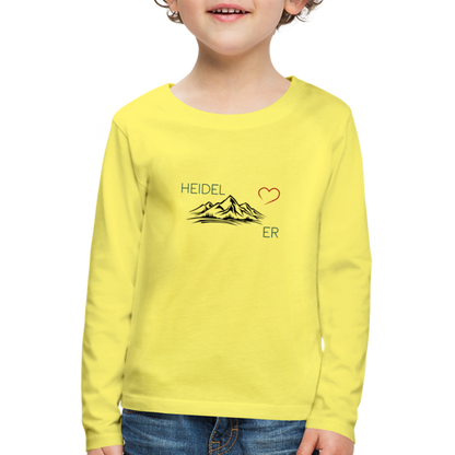 KINDER PREMIUM LANGARM-SHIRT - HEIDEL(BERG)ER TRANSPARENT - Gelb