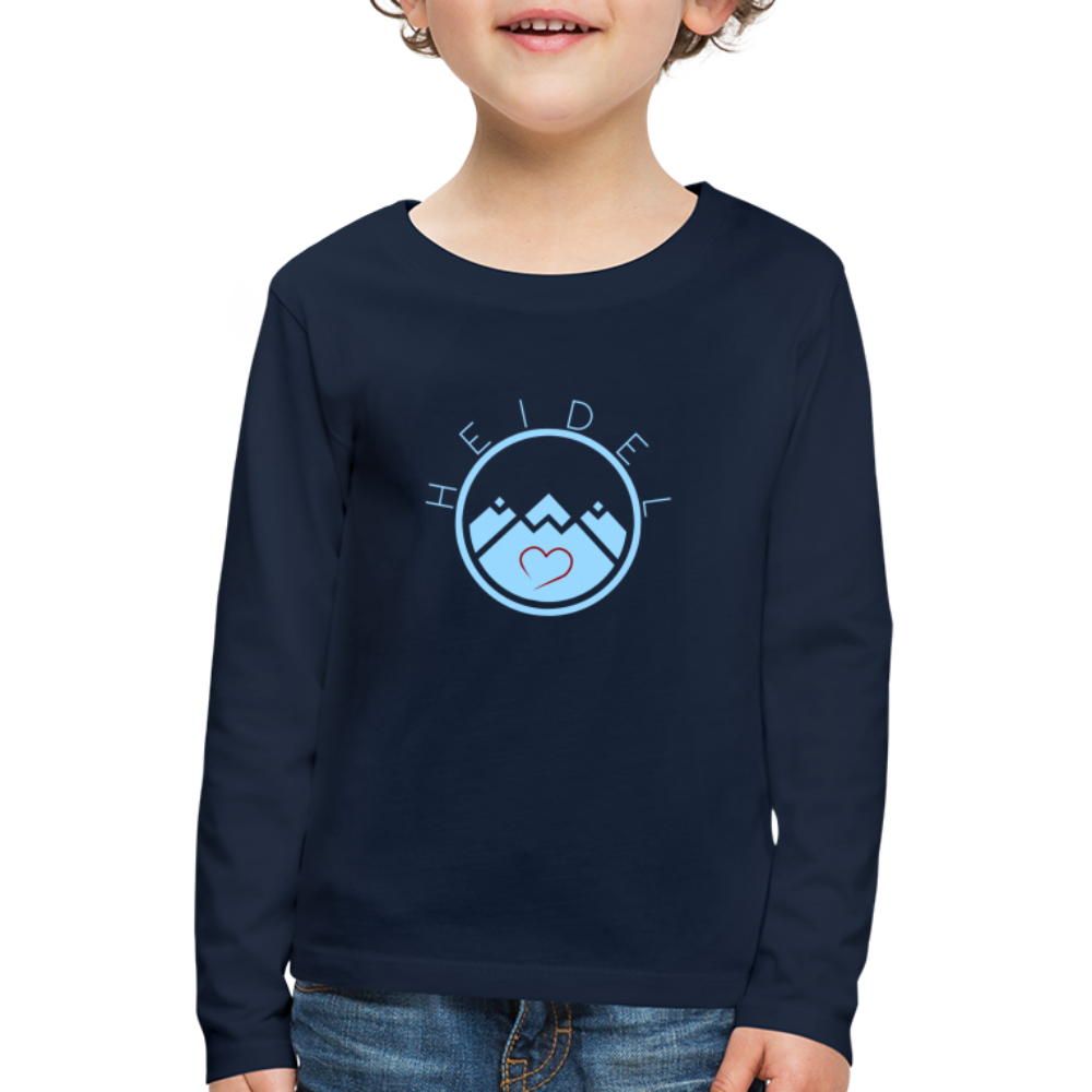 KINDER PREMIUM LANGARM-SHIRT - HEIDELSTORE DARK - Navy