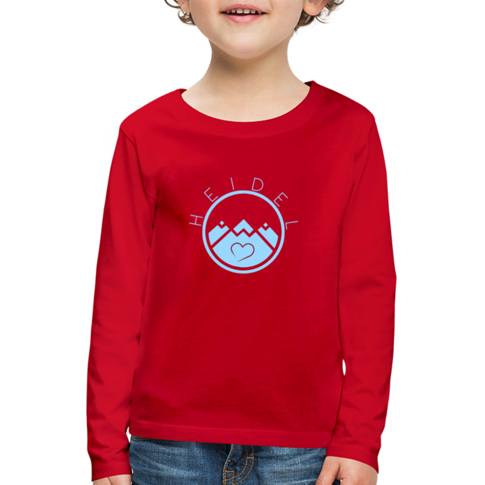 KINDER PREMIUM LANGARM-SHIRT - HEIDELSTORE DARK - Rot