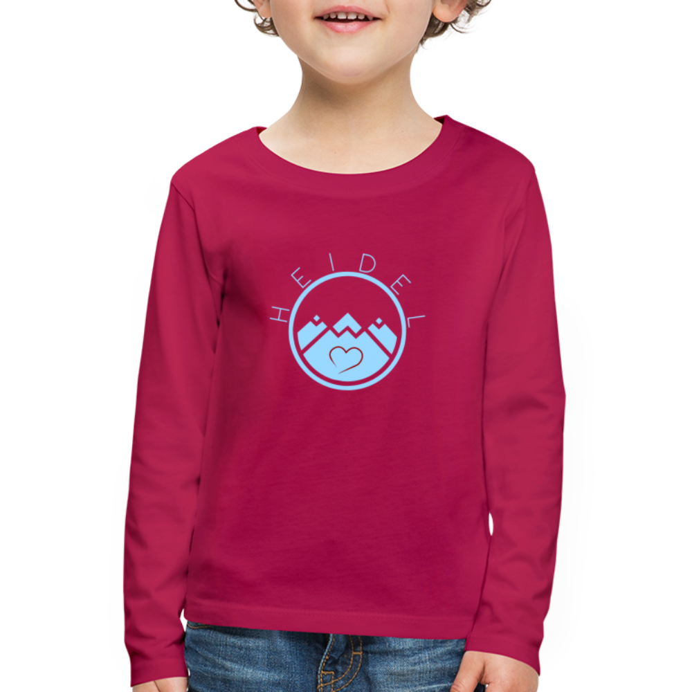 KINDER PREMIUM LANGARM-SHIRT - HEIDELSTORE DARK - dunkles Pink