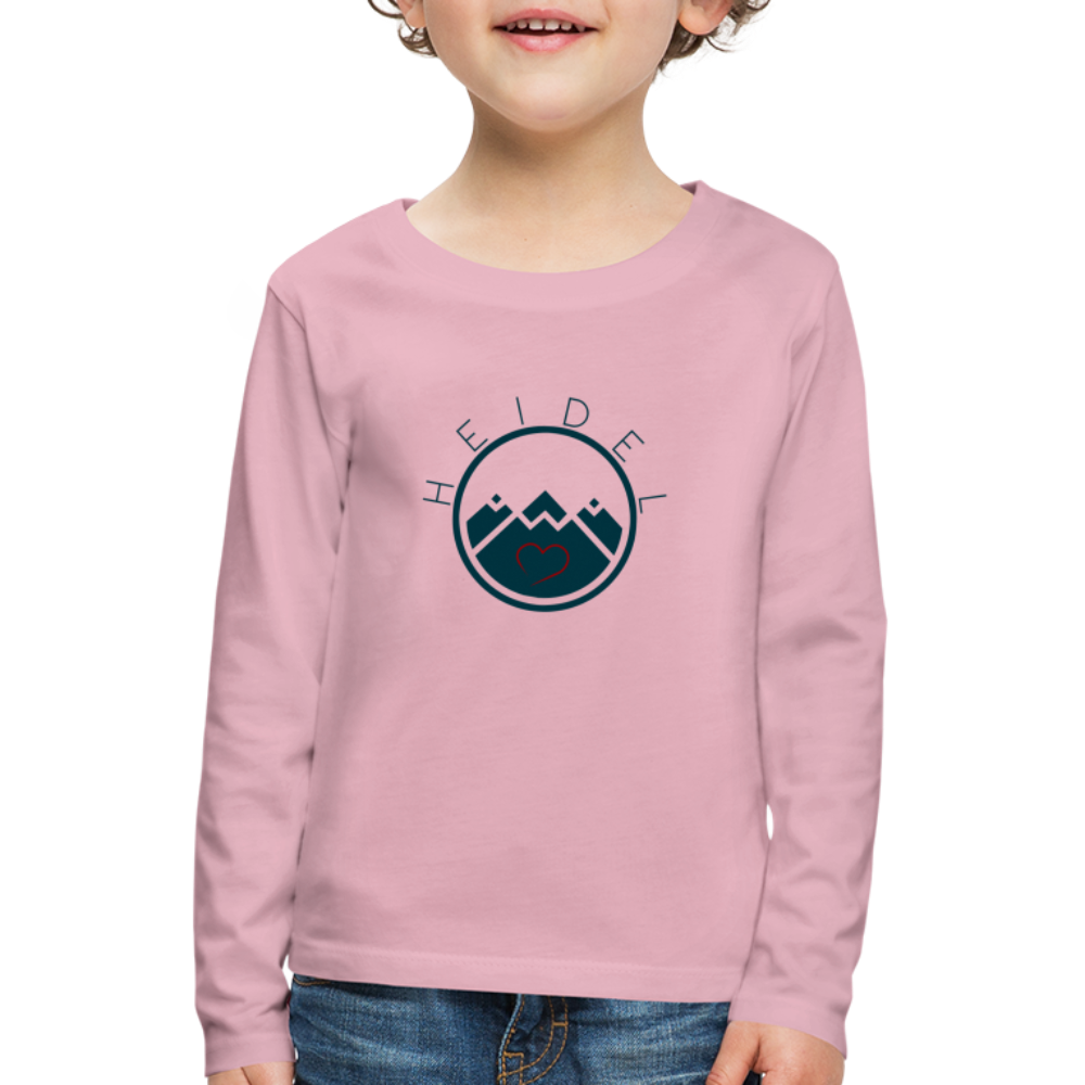 KINDER PREMIUM LANGARM-SHIRT - HEIDELSTORE TRANSPARENT - Hellrosa