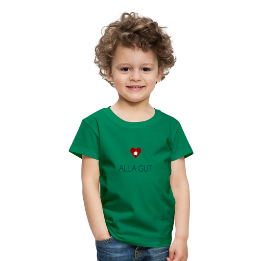 KINDER PREMIUM SHIRT - ALLA GUT TRANSPARENT - Kelly Green