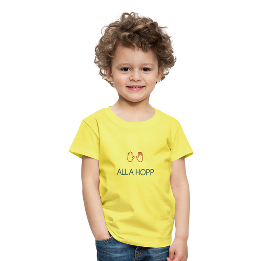 KINDER PREMIUM SHIRT - ALLA HOPP TRANSPARENT - Gelb