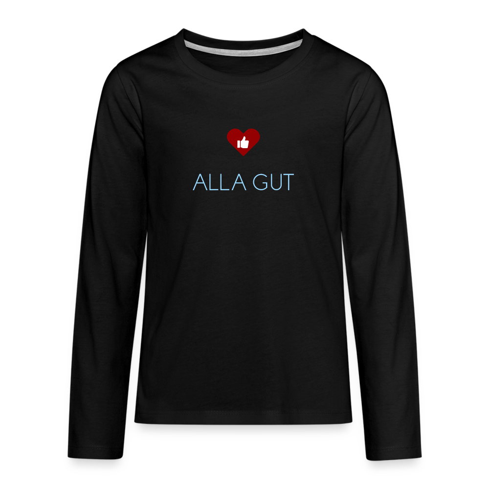 TEENAGER PREMIUM LANGARM SHIRT - ALLA GUT DARK - Schwarz
