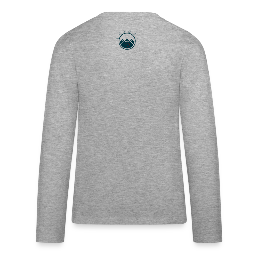 TEENAGER PREMIUM LANGARM SHIRT - ALLA GUT TRANSPARENT - Grau meliert