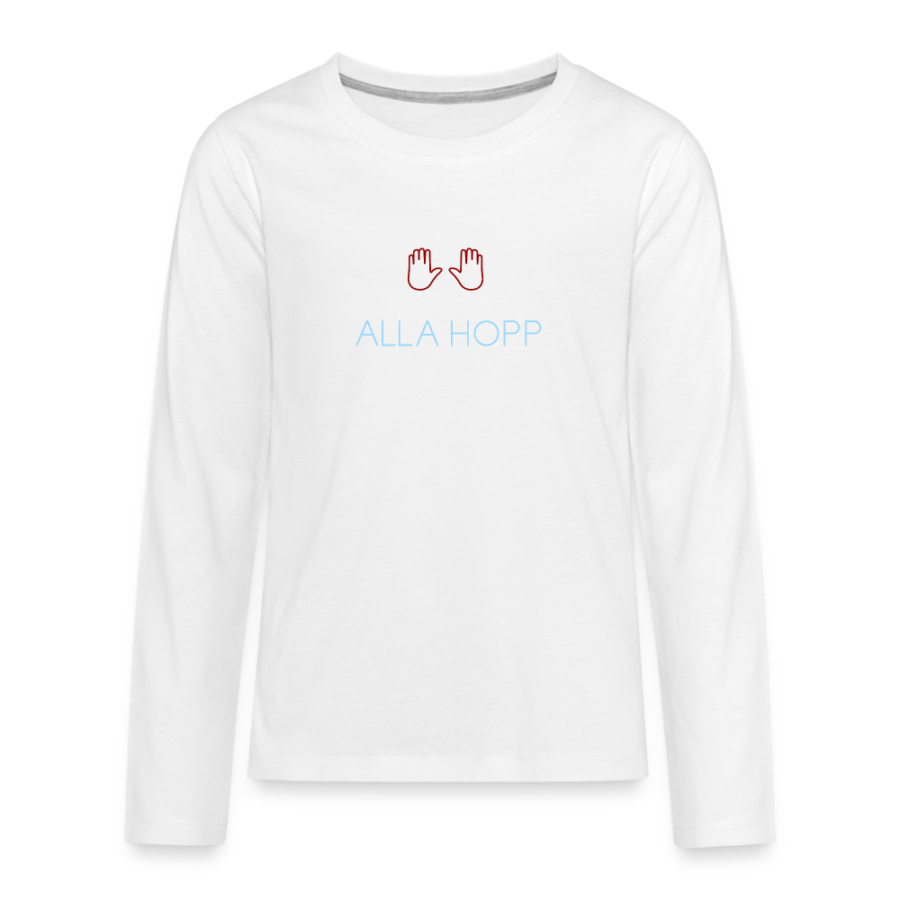 TEENAGER PREMIUM LANGARM SHIRT - ALLA HOPP DARK - Weiß