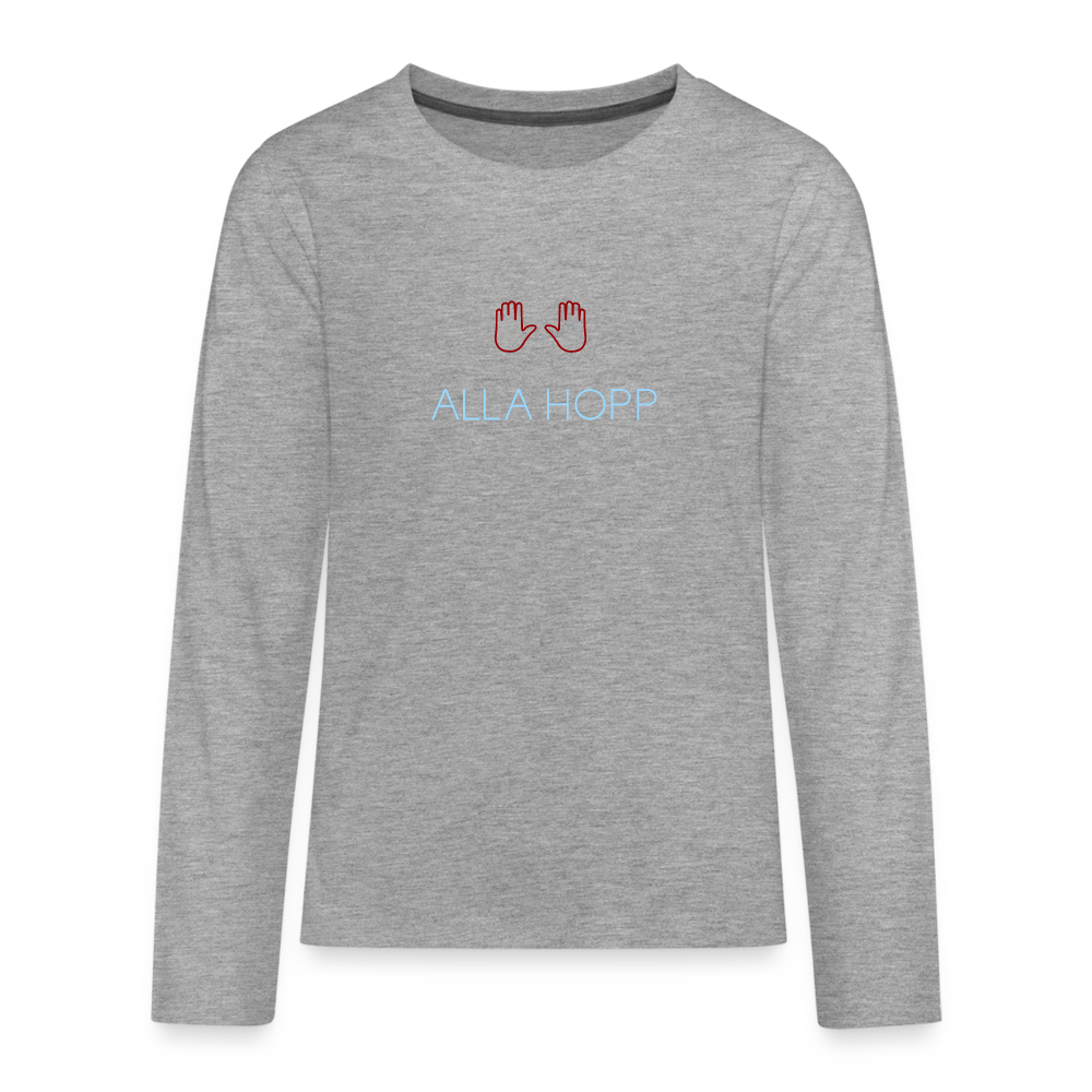 TEENAGER PREMIUM LANGARM SHIRT - ALLA HOPP DARK - Grau meliert