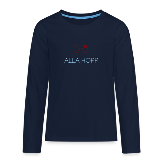 TEENAGER PREMIUM LANGARM SHIRT - ALLA HOPP DARK - Navy