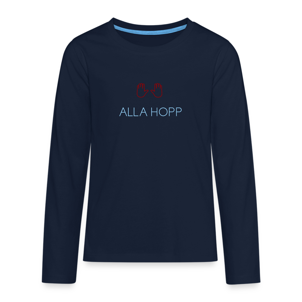 TEENAGER PREMIUM LANGARM SHIRT - ALLA HOPP DARK - Navy