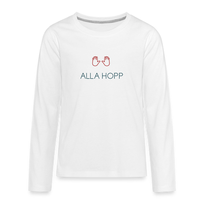 TEENAGER PREMIUM LANGARM SHIRT - ALLA HOPP TRANSPARENT - Weiß