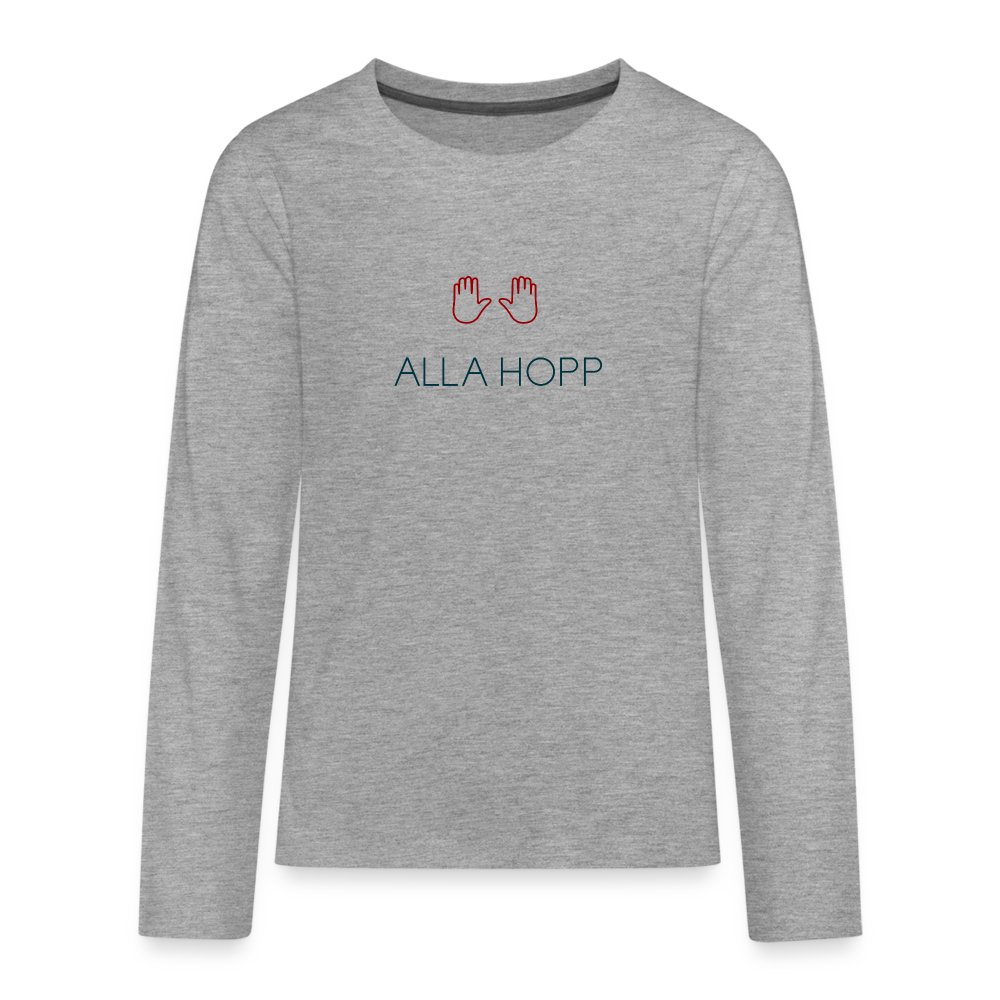 TEENAGER PREMIUM LANGARM SHIRT - ALLA HOPP TRANSPARENT - Grau meliert