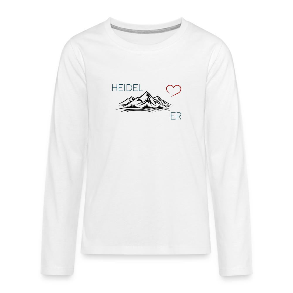 TEENAGER PREMIUM LANGARM-SHIRT - HEIDEL(BERG)ER TRANSPARENT - Weiß