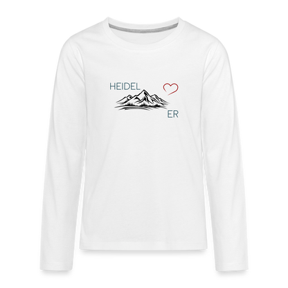 TEENAGER PREMIUM LANGARM-SHIRT - HEIDEL(BERG)ER TRANSPARENT - Weiß
