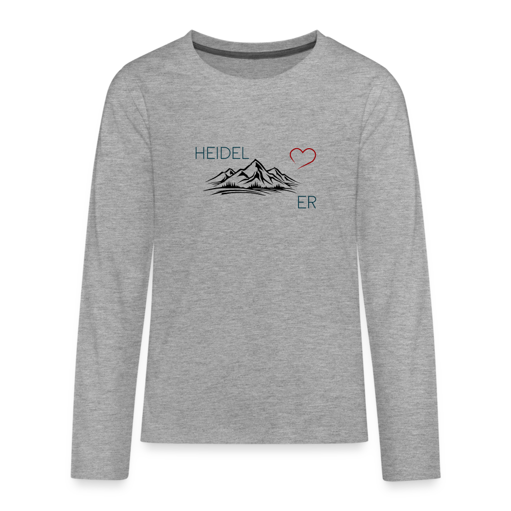 TEENAGER PREMIUM LANGARM-SHIRT - HEIDEL(BERG)ER TRANSPARENT - Grau meliert