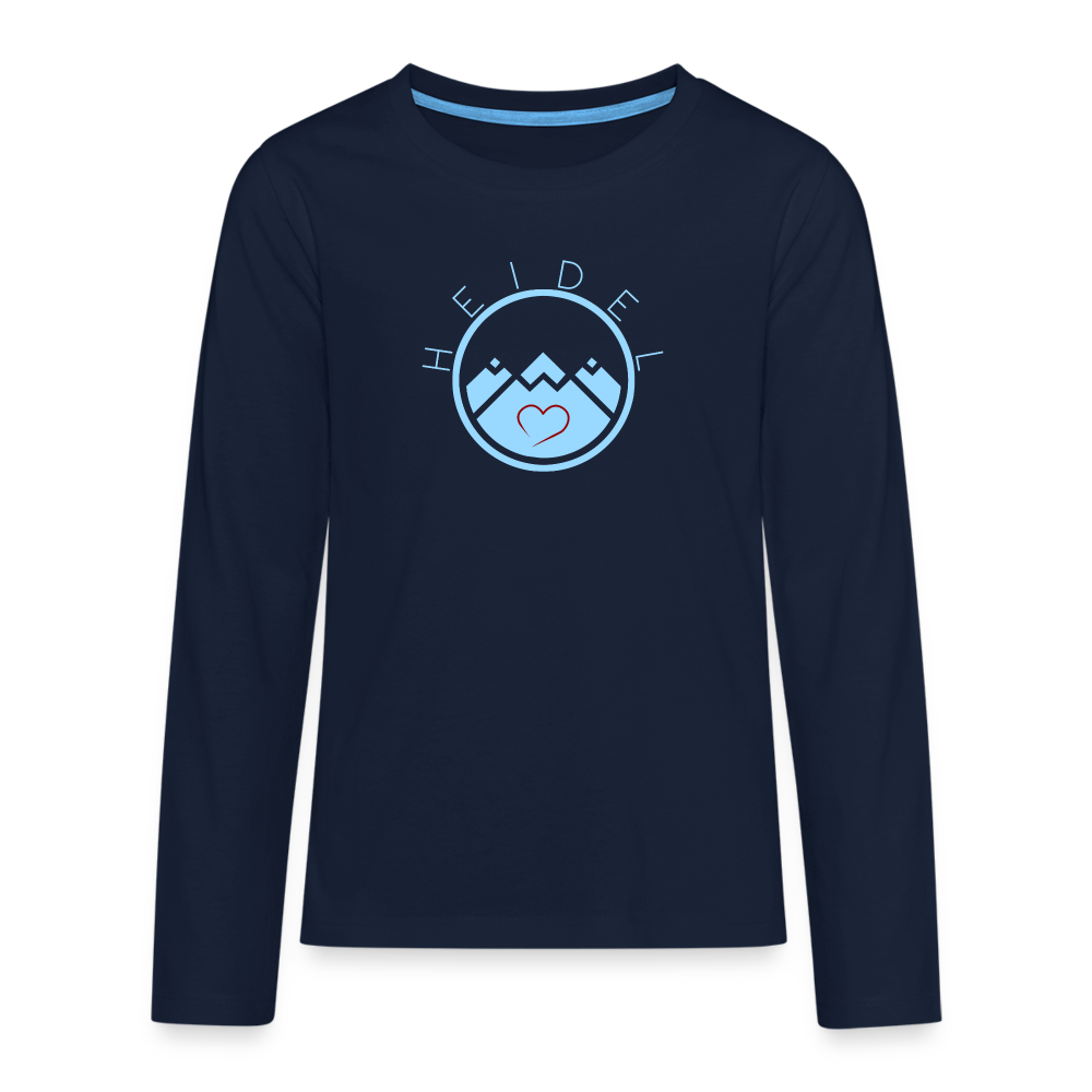 TEENAGER PREMIUM LANGARM-SHIRT - HEIDELSTORE DARK - Navy