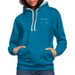 UNISEX HOODIE  - HEIDELBERG SINCE DARK - Pfauenblau/Grau meliert