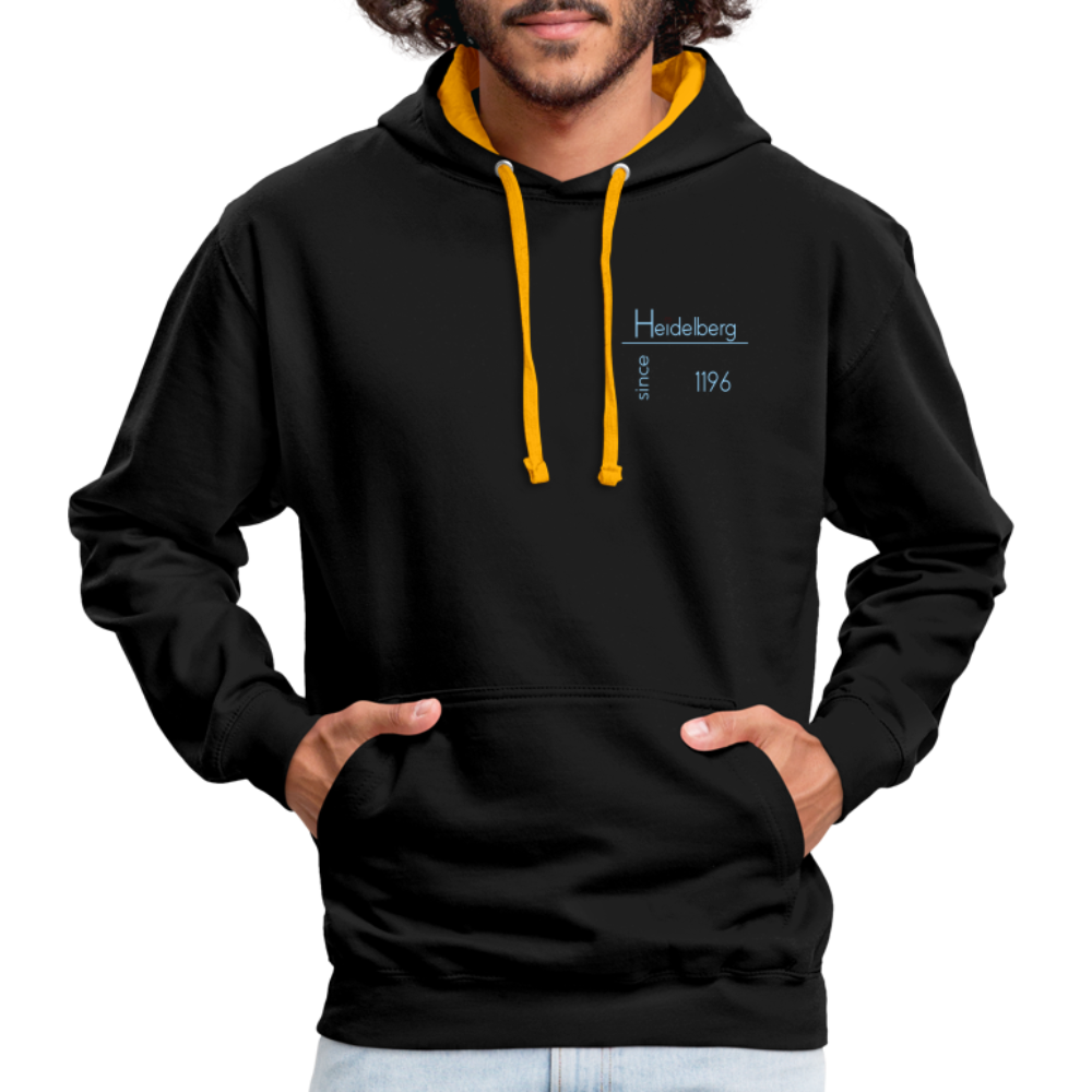 UNISEX HOODIE  - HEIDELBERG SINCE DARK - Schwarz/Gold