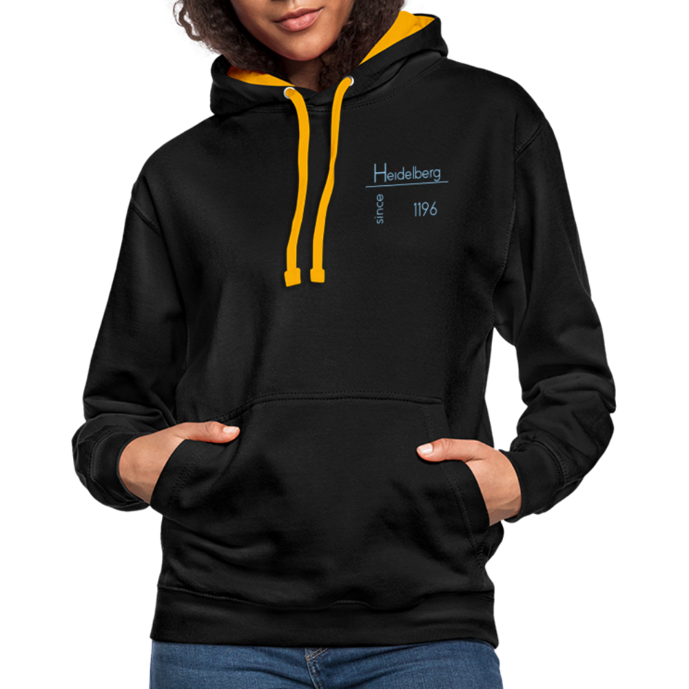 UNISEX HOODIE  - HEIDELBERG SINCE DARK - Schwarz/Gold