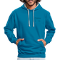 UNISEX HOODIE  - HEIDELBERG SINCE TRANSPARENT - Pfauenblau/Grau meliert