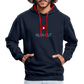 UNISEX HOODIE - ALLA GUT DARK - Navy/Rot