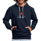 UNISEX HOODIE - ALLA GUT DARK - Navy/Grau meliert