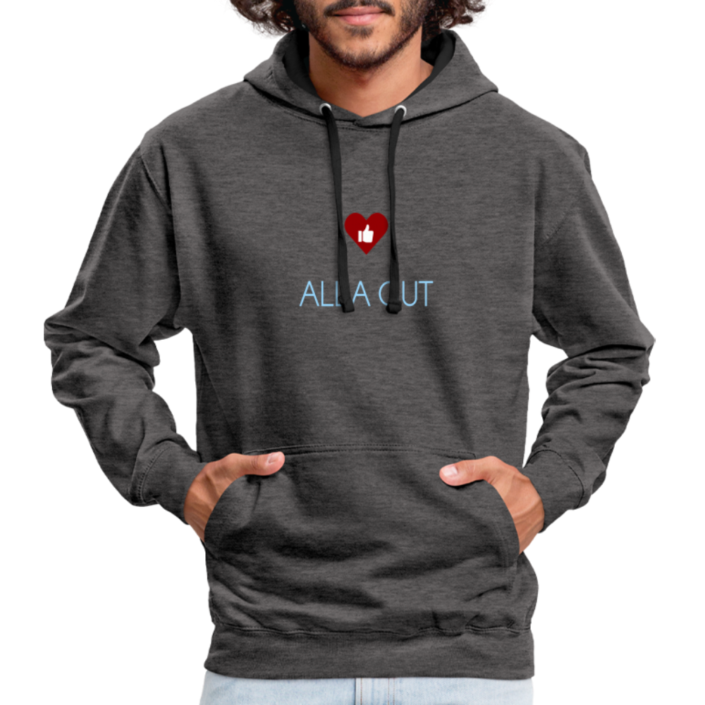 UNISEX HOODIE - ALLA GUT DARK - Anthrazit/Schwarz