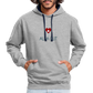 UNISEX HOODIE - ALLA GUT TRANSPARENT - Grau meliert/Navy