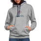 UNISEX HOODIE - ALLA MOL BIER TRANSPARENT - Grau meliert/Navy