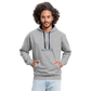 UNISEX HOODIE - ALLA MOL SEKT TRANSPARENT - Grau meliert/Navy