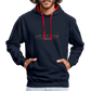UNISEX HOODIE - ALTE BRÜCKE DAHÄM DARK - Navy/Rot