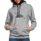 UNISEX HOODIE - HEIDEL(BERG)ER TRANSPARENT - Grau meliert/Navy